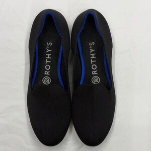 Rothy's Black and Blue Knit Flats